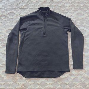 Ibex Grey Mens Sweater 1/4 zip